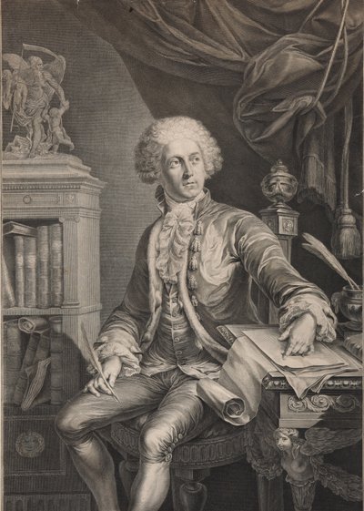 Retrato del príncipe Alexander Michaylovich Belosselsky-Belozersky 1752-1809, último cuarto del siglo XVIII de Christian Gottlieb Schultze