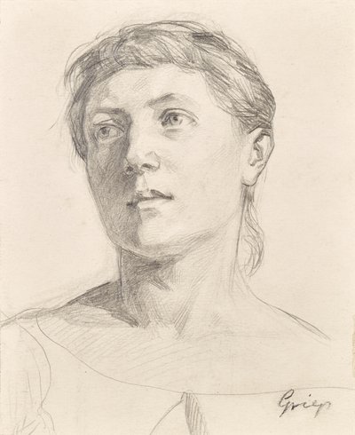 Retrato de una niña de Christian Griepenkerl