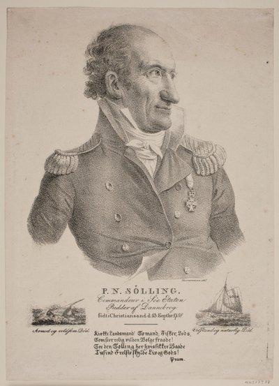 Retrato del comandante Sølling de Christian Hornemann