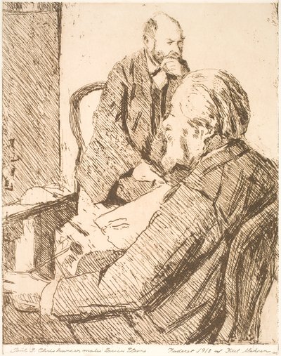 Paul S. Christiansen pintando Stevns de Christian Juel Madsen