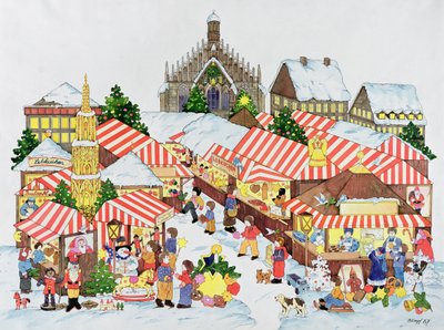 Christkindlmarket, Núremberg, 1987 de Christian Kaempf