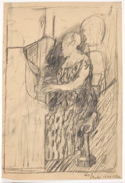 Mujer al piano de Christian Kongstad Petersen
