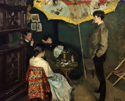Un rincón en mi estudio de Christian Krohg