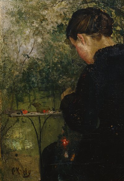 Amalie en el jardín de Christian Krohg