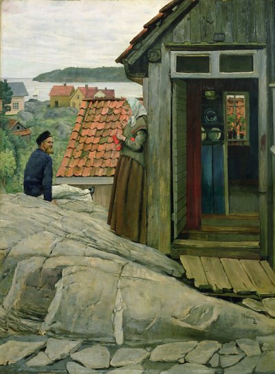 de la costa de Christian Krohg
