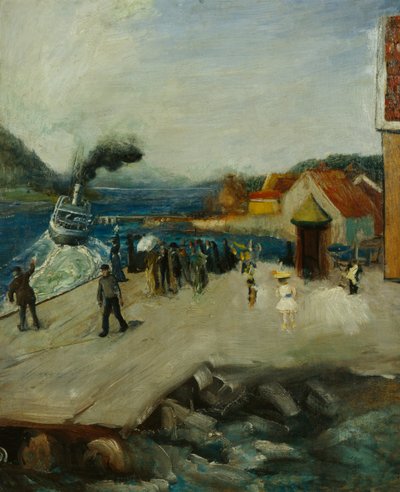 Muelle Lehmanns en Drøbak de Christian Krohg