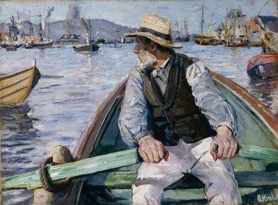 Mira hacia adelante, bahía de Bergen de Christian Krohg