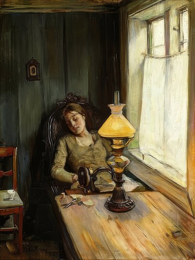 Cansado. 1885 de Christian Krohg