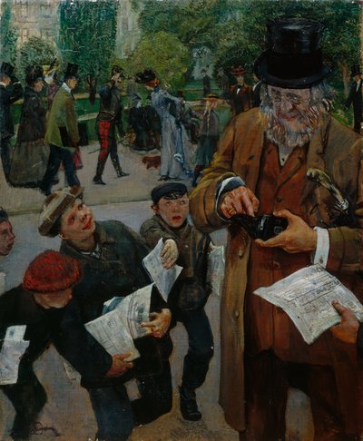 Los chicos del periódico de Christian Krohg
