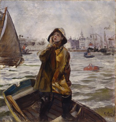 Chico piloto, bahía de Bergens de Christian Krohg