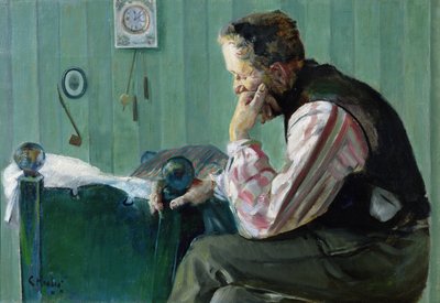 Retrato, Terje Vigen (óleo sobre lienzo) de Christian Krohg