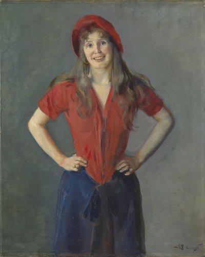 Retrato de la pintora Oda Krohg, n. Lasson de Christian Krohg