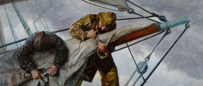 Arrecife en las velas de Christian Krohg