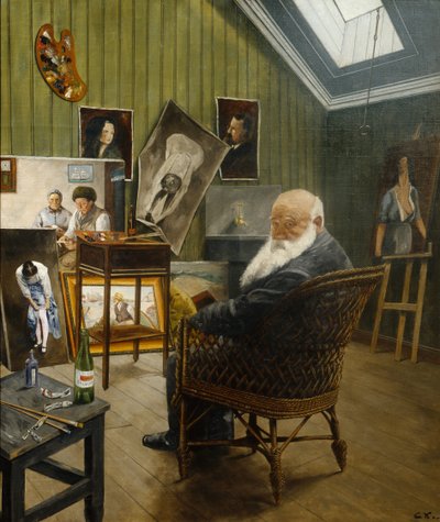 Auto retrato de Christian Krohg