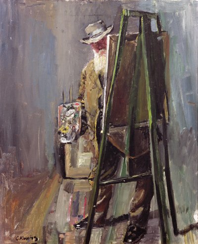 Auto retrato de Christian Krohg