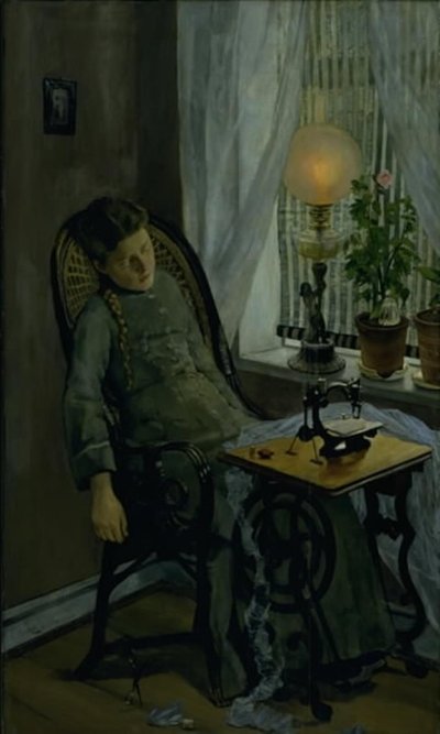 La costurera de Christian Krohg