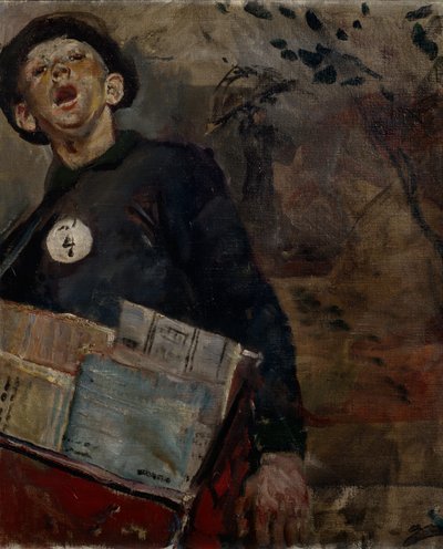 El chico del periódico de Christian Krohg
