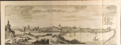Ilustración de Narva de Viajes al Gran Duque de Moscovia y al Rey de Persia por Adam Olear de Christian Lorenzen Rothgiesser
