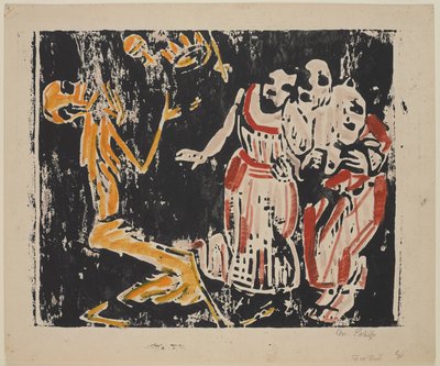La muerte como malabarista (Revolución), 1918-19 de Christian Rohlfs