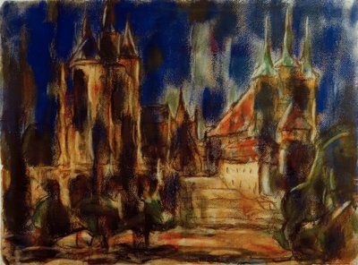 Erfurt (Catedral y iglesia de San Severo) de Christian Rohlfs