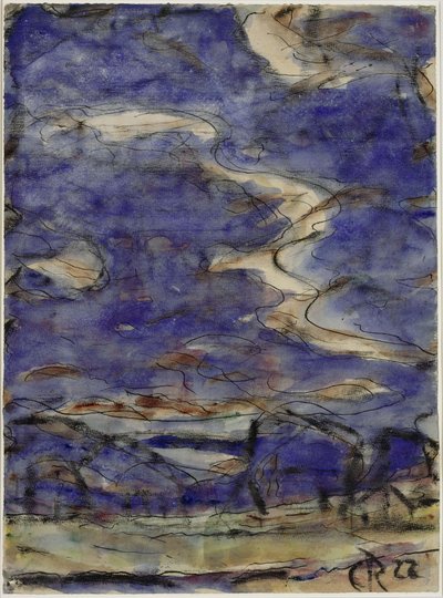 Paisaje con nubes de Christian Rohlfs