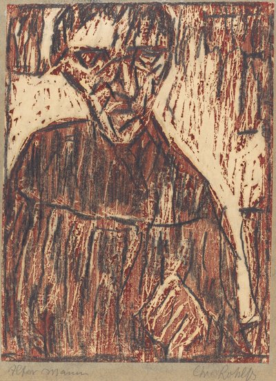 Hombre viejo, 1918 de Christian Rohlfs
