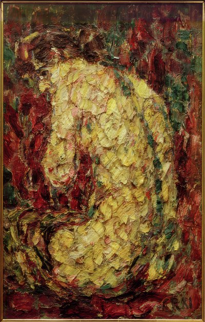 Desnudo femenino de espalda de Christian Rohlfs