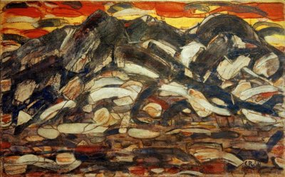 Montañas Wetterstein de Christian Rohlfs