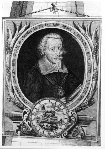 Retrato de Heinrich Schutz (1585-1672) de Christian Romstedt or Romstet