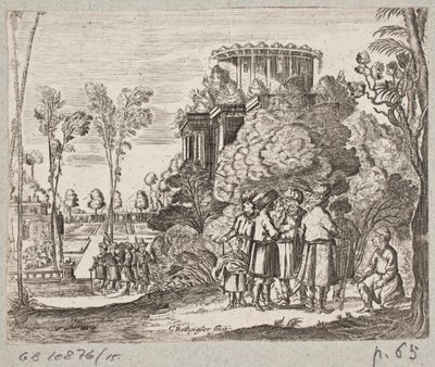 Ilustración para Adam Olearius, “Persianischer Rosenthal von einem Sinnreichen Poeten Schich Saadi [...]”, Schleswig 1660 de Christian Rothgiesser