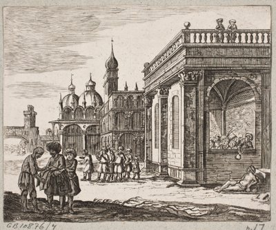 Ilustración para Adam Olearius, "Persianischer Rosenthal von einem Sinnreichen Poeten Schich Saadi [...]", Schleswig 1660 de Christian Rothgiesser