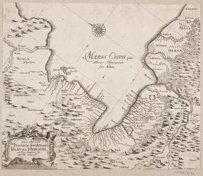 Mapa del mar Caspio de Christian Rothgiesser