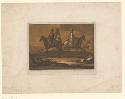 Tres jinetes en capas Jinetes (título de la serie) de Christian Rugendas
