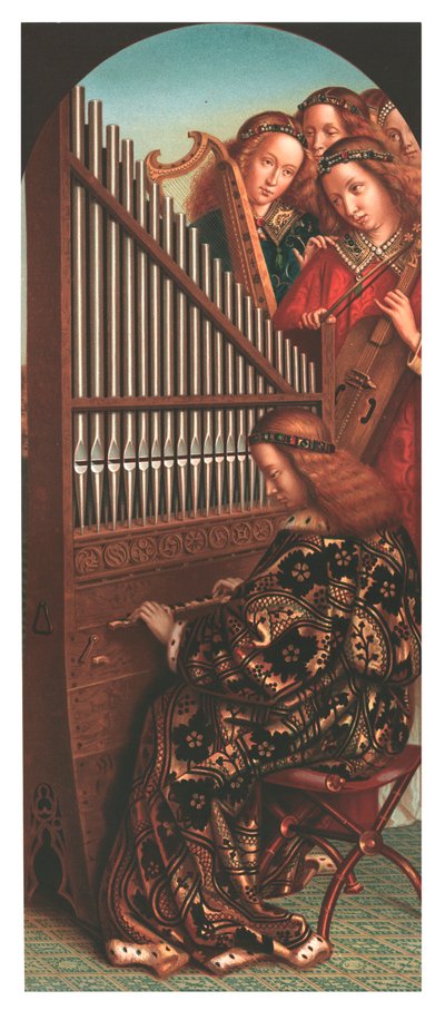 Santa Cecilia en el órgano, c. 1865 de Christian Schultz