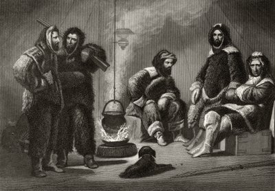Vida en el Bergantín, grabado por J. McGoffin, de 