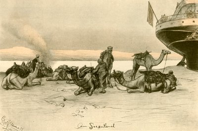 En el Canal de Suez, 1898 de Christian Wilhelm Allers