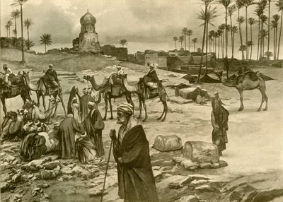 Caravana en Mît-Rahîne, 1898 de Christian Wilhelm Allers