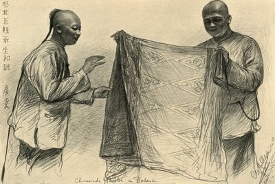 Comerciantes chinos en Batavia, Indias Orientales Neerlandesas, 1898 de Christian Wilhelm Allers
