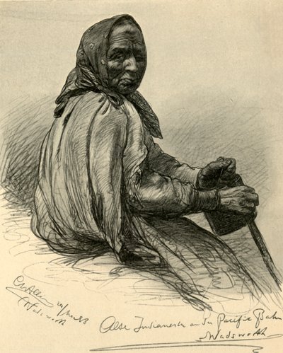 Mujer nativa americana anciana, Wadsworth, Nevada, EE.UU., 1898 de Christian Wilhelm Allers