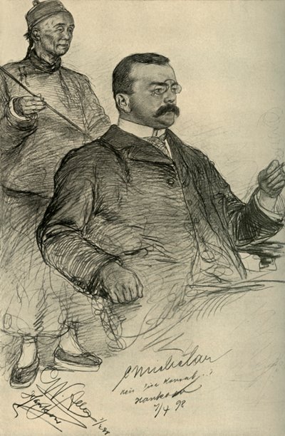 Hombre europeo, Hankow, China de Christian Wilhelm Allers