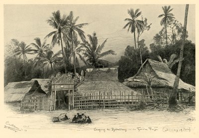 Kampong cerca de Jomblang, Semarang, Java, 1898 de Christian Wilhelm Allers