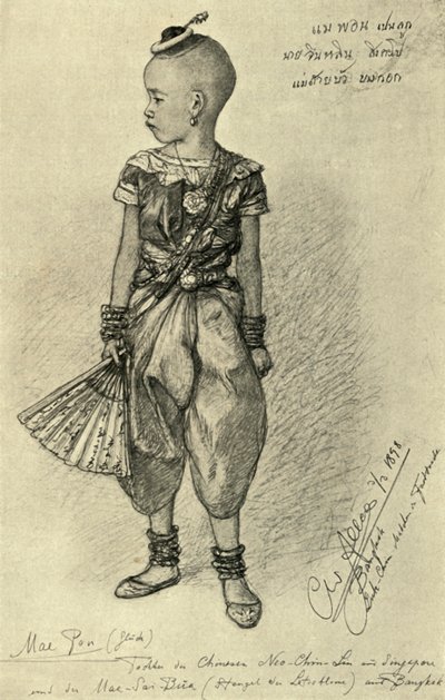 Mae Pon - Chica china, Bangkok de Christian Wilhelm Allers