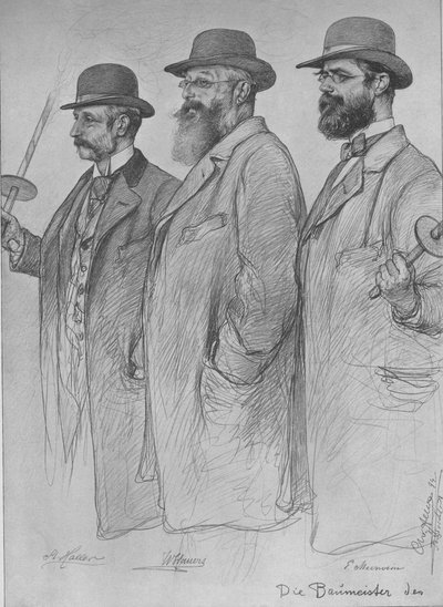 Martin Haller, Wilhelm Hauers, Wilhelm Emil Meerwein de Christian Wilhelm Allers