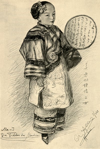 Me-J - hija de un mandarín, Hankow, China de Christian Wilhelm Allers