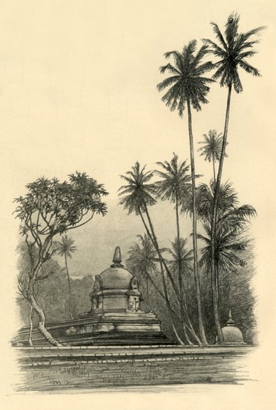 Santuario Natha Devale, Kandy, Ceilán de Christian Wilhelm Allers
