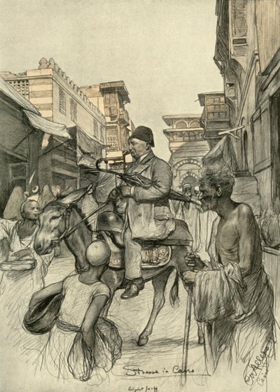 Calle en El Cairo, 1898 de Christian Wilhelm Allers