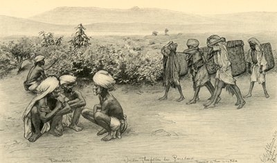 Recolectores de té, Peradeniya, Ceilán, 1898 de Christian Wilhelm Allers