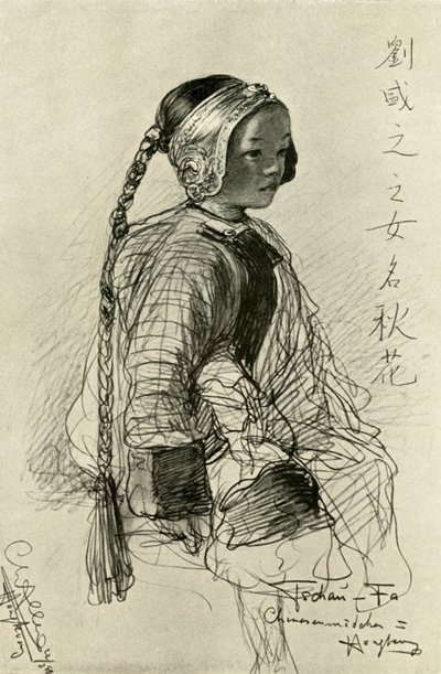 Tschan-Fa - Chica china, Hong Kong de Christian Wilhelm Allers