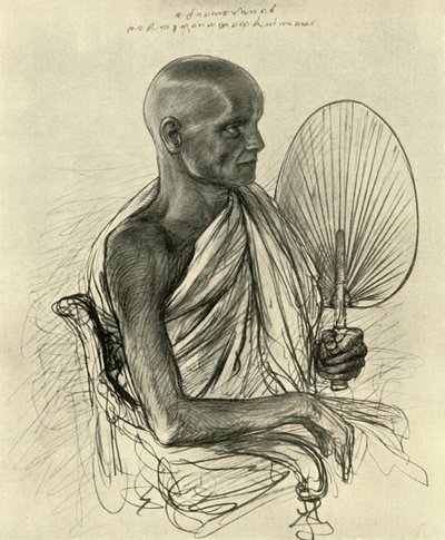Watta Raka Anunayaka Farunansa, sacerdote budista principal, Ceilán, 1898 de Christian Wilhelm Allers