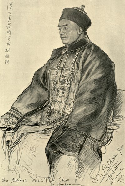 Wu-Ting-Chau, Mandarín en Hankow, 1898 de Christian Wilhelm Allers
